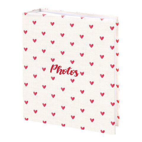 Фотоальбом BRAUBERG "Cute hearts" на 200 фото 10х15 см, твердая обложка, 391427