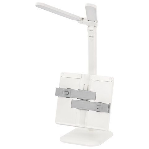 Настольная лампа / светильник беспроводная SONNEN PT-202, подставка для книг, USB, LED, 5 Вт, 3 режима, 238780