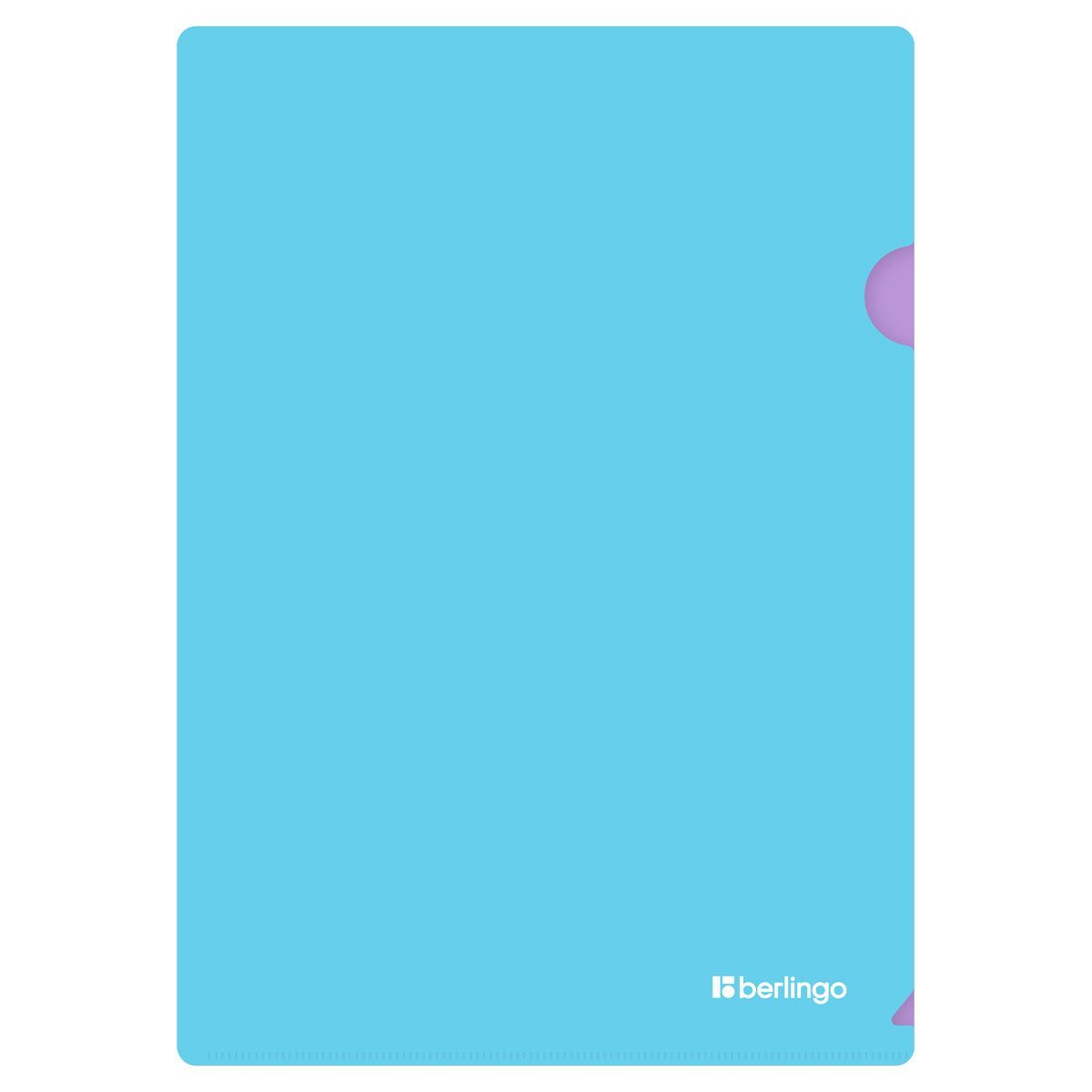 Папка-уголок Berlingo "Haze" А4, 200мкм, софт-тач, двухцветная, сиреневая/голубая
