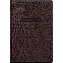 Телефонная книга А5, 80л., кожзам, BG "Reptile. Burgundy", с вырубкой
