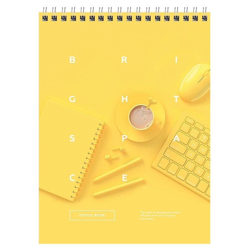 Блокнот А5 60л. на гребне BG "Office book"