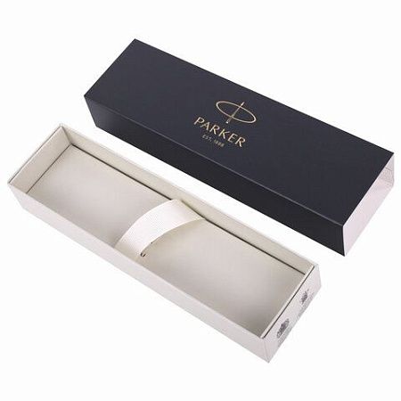 Ручка перьевая PARKER "IM Core Black Lacquer GT", черный глянцевый лак, позолота, синяя, 1931645 