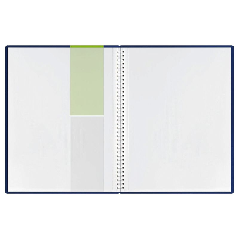 Папка с 40 вкладышами на гребне СТАММ "Диагональ" А4, 21мм, 700мкм, пластик, сапфир 