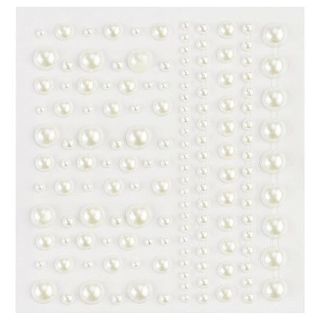 Наклейки-стразы MESHU "Pearls", 16*10,5см