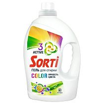 Гель для стирки Sorti "Color", 3л 