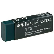 Ластик Faber-Castell "Dust-Free", прямоугольный, картонный футляр, 45*22*13мм, темно-зеленый
