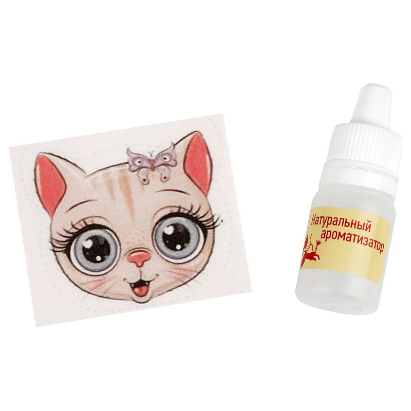 Набор для мыловарения ТРИ СОВЫ "Кошечка", 1 мыло с картинкой, картонная коробка