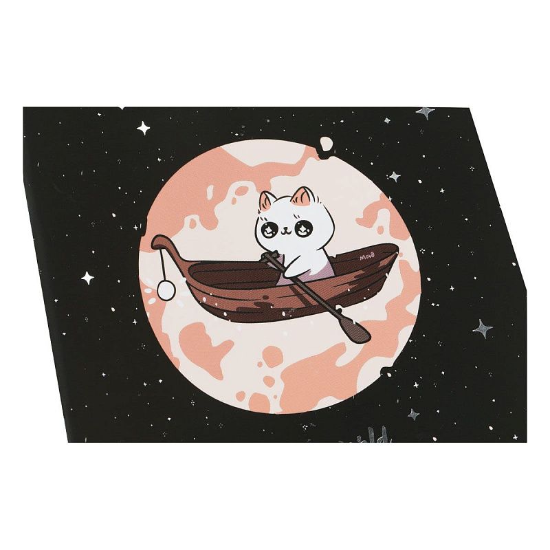 Записная книжка 170*170 мм 40л. на скрепке MESHU "Magic world", soft-touch ламинация, тиснение фольгой, блок без линовки, 80г/м2