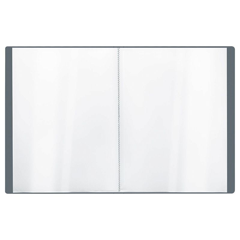 Папка с 20 вкладышами СТАММ А4, 14мм, 500мкм, пластик, серая 