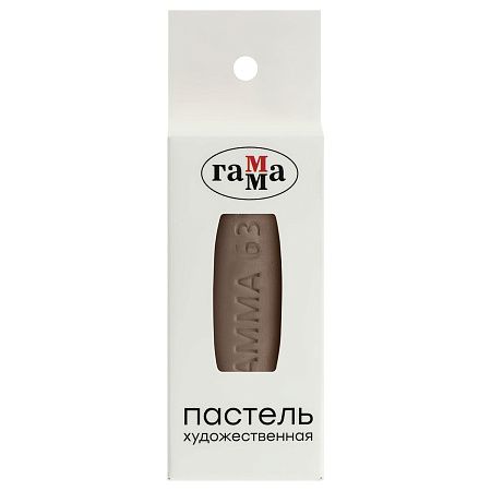 Пастель художественная Гамма, мускатный орех № 632, штучная, картон.упак.