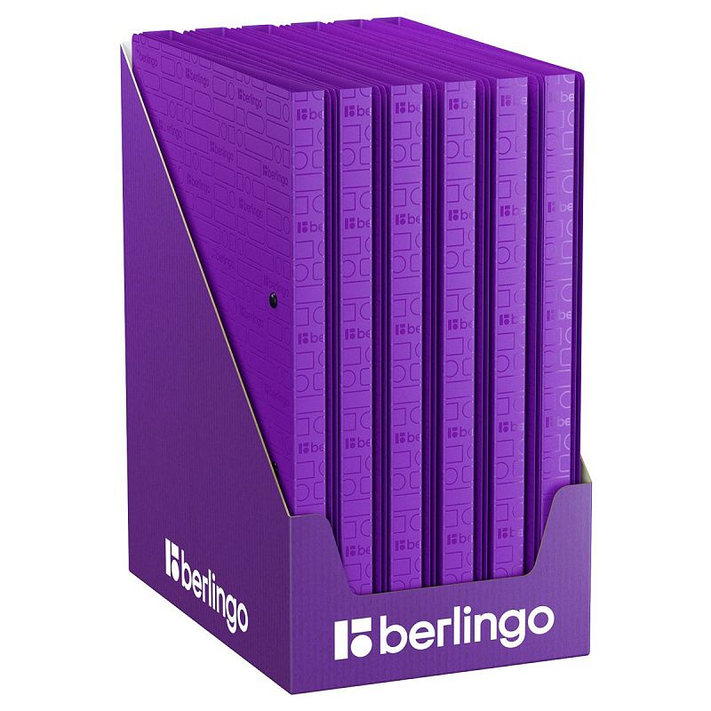 Папка с зажимом Berlingo "Your Way" А4, 17мм, 600мкм, фиолетовая, с внутр. карманом 