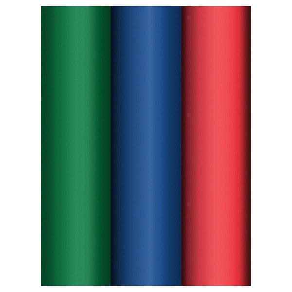 Упаковочная бумага глянц. 70*100см, MESHU "Standard colors", 80г/м2, ассорти 3 дизайна