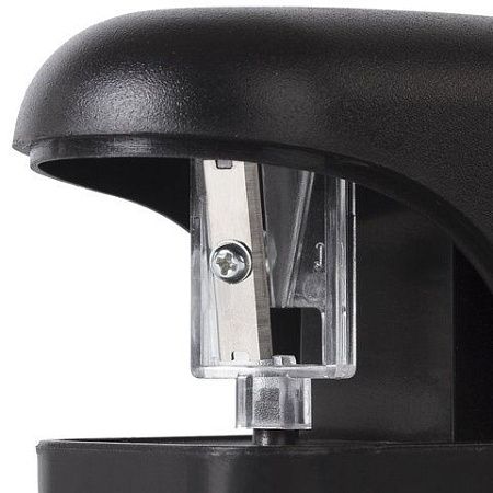 Точилка электрическая BRAUBERG "Black Jack", питание от 4 батареек АА, дополнительное сменное лезвие, 228424 