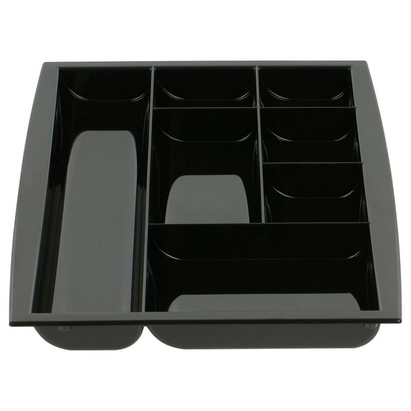 Настольная подставка СТАММ "Field", полистирол, черная