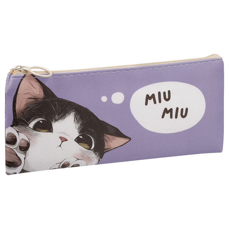 Пенал мягкий 200*100 MESHU "Paws", искусственная кожа