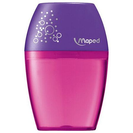 Точилка MAPED (Франция) "Shaker", с контейнером повышенной вместимости, ассорти, дисплей, 534753 