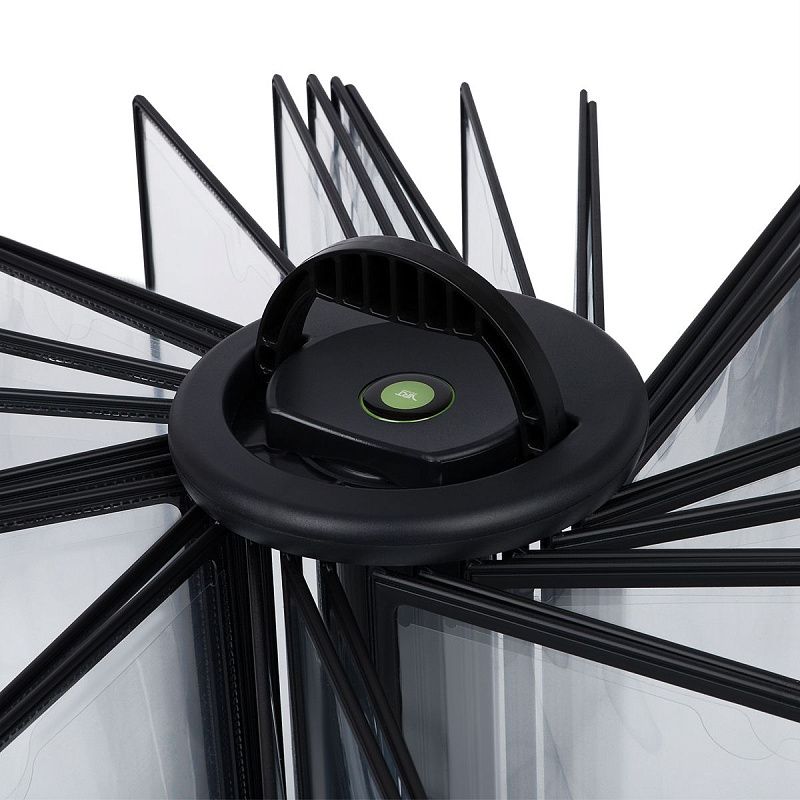 Демосистема настольная OfficeSpace с 30 черными панелями, вращающаяся