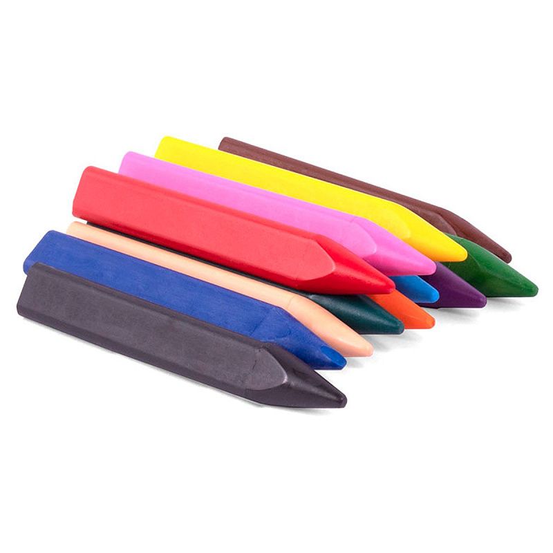 Мелки восковые JOVI, 12цв., трехгранные, картон, европодвес