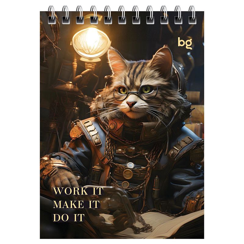 Блокнот А6 40л. на гребне BG "Стимпанк"