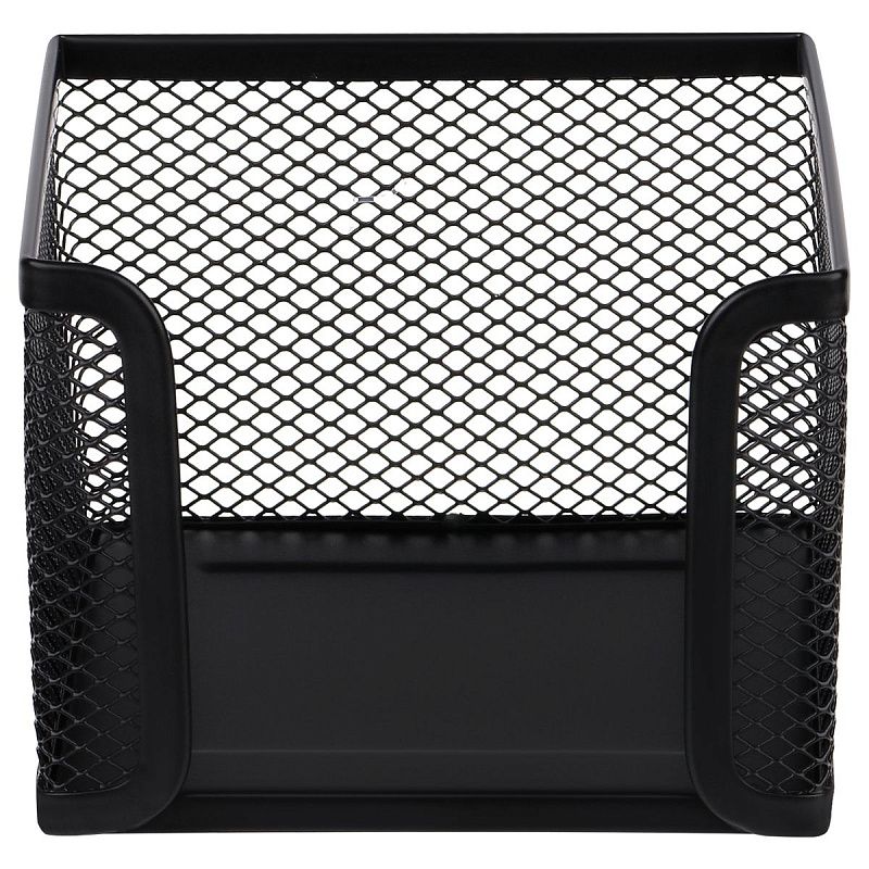 Подставка для бумажного блока СТАММ, 9*9*5см, металлическая, черная