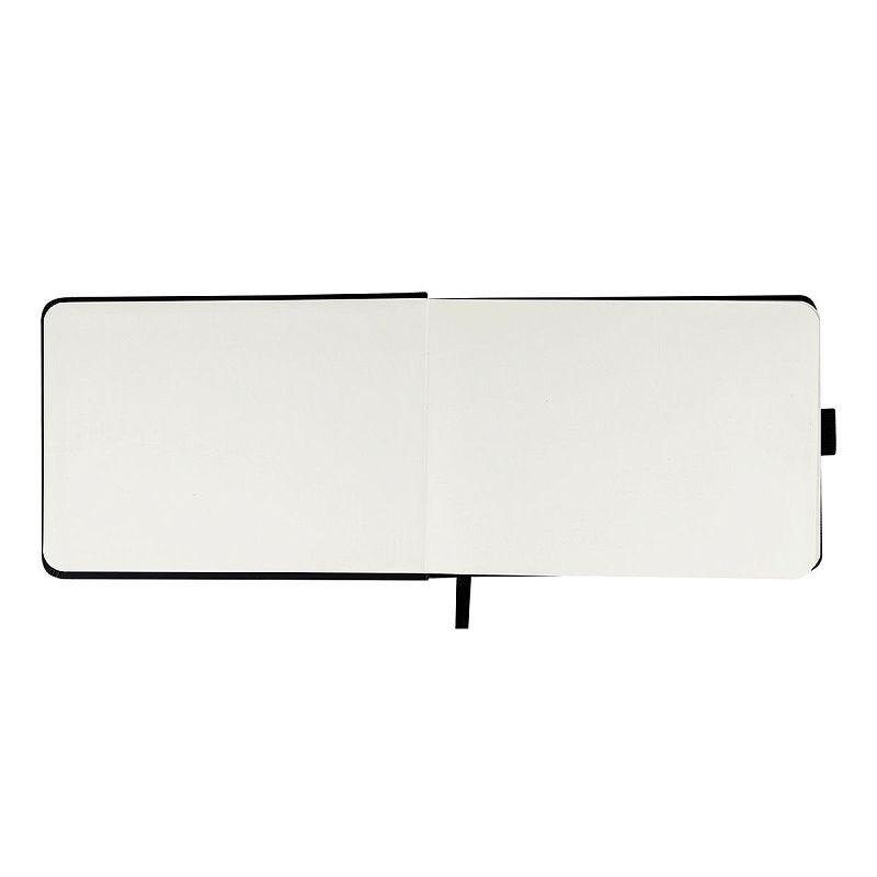 Скетчбук 100л., 210*148 Гамма "Студия", черный, твердая обложка, на резинке, слоновая кость, 110г/м2