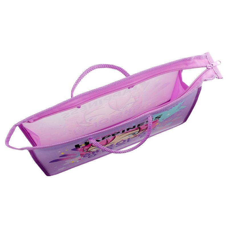 Папка с ручками А4 ArtSpace "Cute", пластик, на молнии, 75мм 