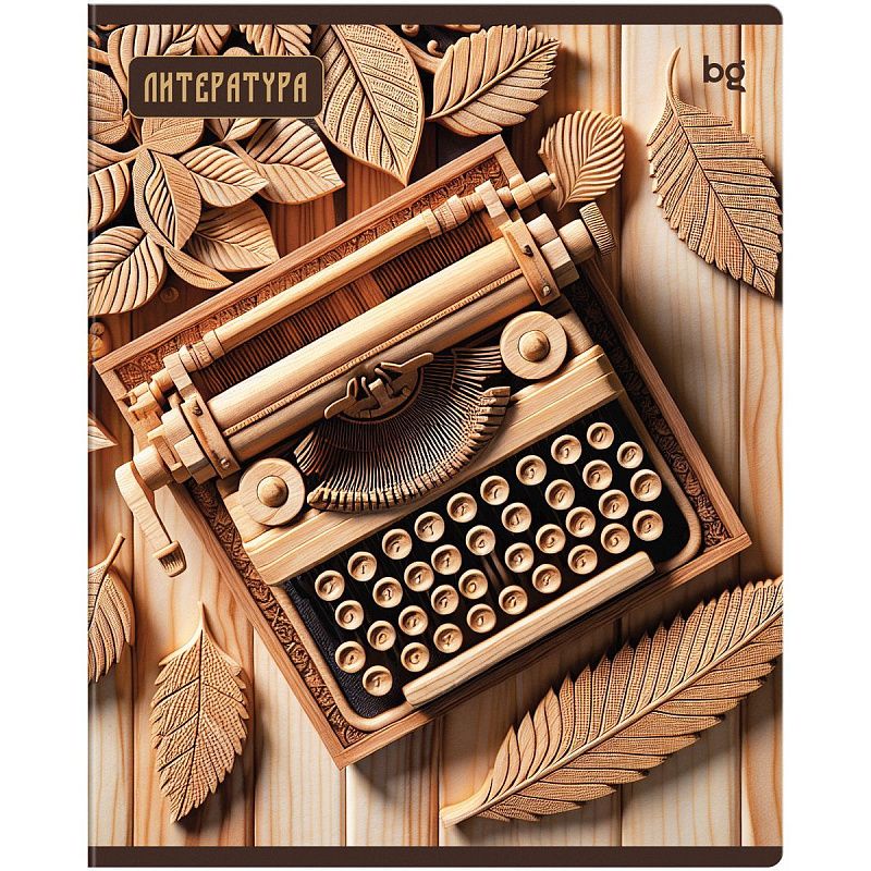 Тетрадь предметная 48л. BG "Дерево знаний" - Литература, soft-touch ламинация