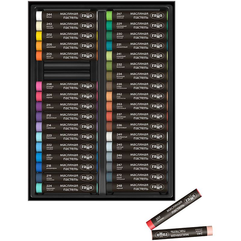 УЦЕНКА - Пастель масляная Гамма, 36 цветов, картон. упаковка (осн 363157)