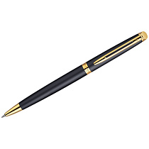 Ручка шариковая Waterman "Hemisphere Matt Black GT" синяя, 1,0мм, подарочная упаковка