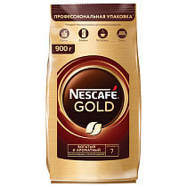 Кофе молотый в растворимом NESCAFE (Нескафе) "Gold", сублимированный, 900 г, мягкая упаковка, 01968, 12348493