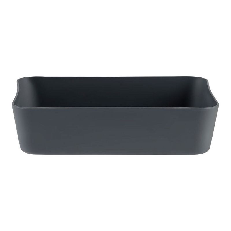 Лоток для канцелярских принадлежностей СТАММ, 13*17.8*4,4см, полипропилен, серый