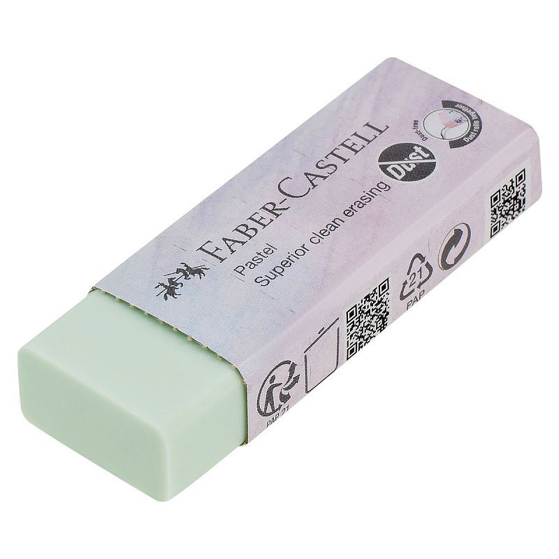 Ластик Faber-Castell "Dust Free Pastel", прямоугольный, ассорти 