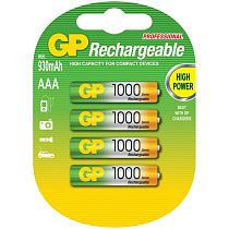 Аккумулятор GP AAA (HR03) 1000mAh 4BL