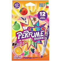 Фломастеры Carioca "Perfume Xplosion", 12цв., ароматизированные, смываемые, картон, европодвес