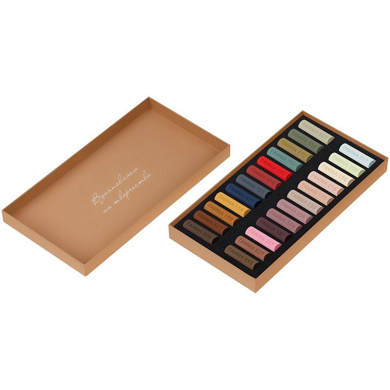 Пастель художественная Гамма, 24 цвета, "Портрет", картон.упак.