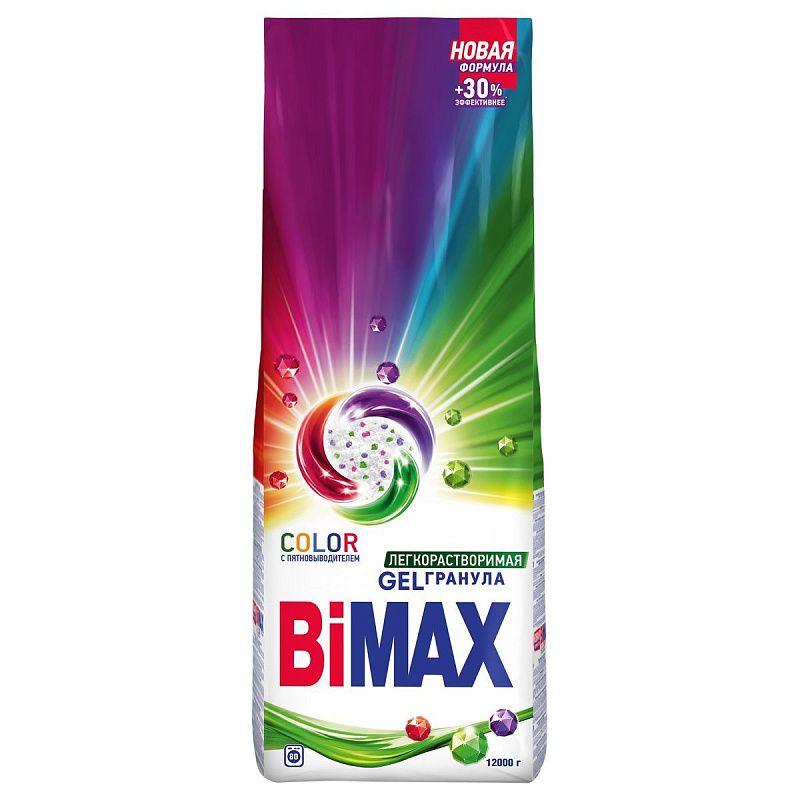 Порошок для машинной стирки BiMax "Color", 12кг 