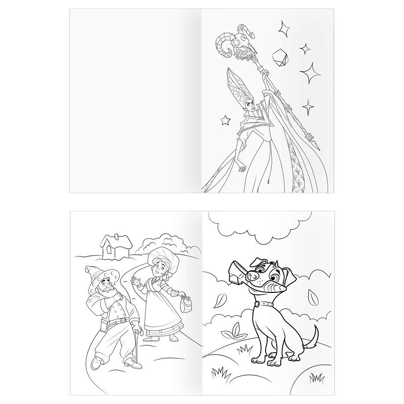 Раскраска А4, 16 стр., ТРИ СОВЫ "Волшебник Изумрудного города"