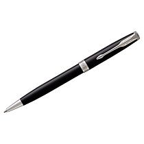 Ручка шариковая Parker "Sonnet Black Lacquer CT" черная, 1,0мм, поворот., подарочная упаковка Ручка шариковая Parker "Sonnet Black Lacquer CT" черная, 1,0мм, поворот., подарочная упаковка