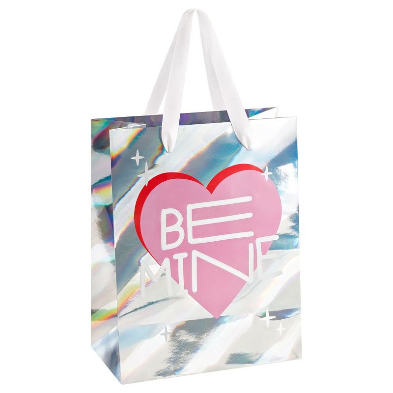 Пакет подарочный 26*32*12см MESHU "Love", голографический картон