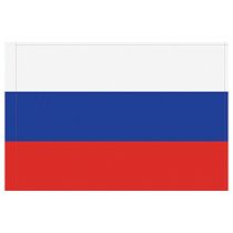 Флаг РФ 90*135см, пакет с европодвесом