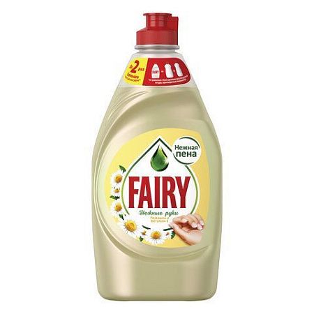 Средство для мытья посуды, 450 мл, FAIRY (Фейри) "Ромашка и витамин Е" 