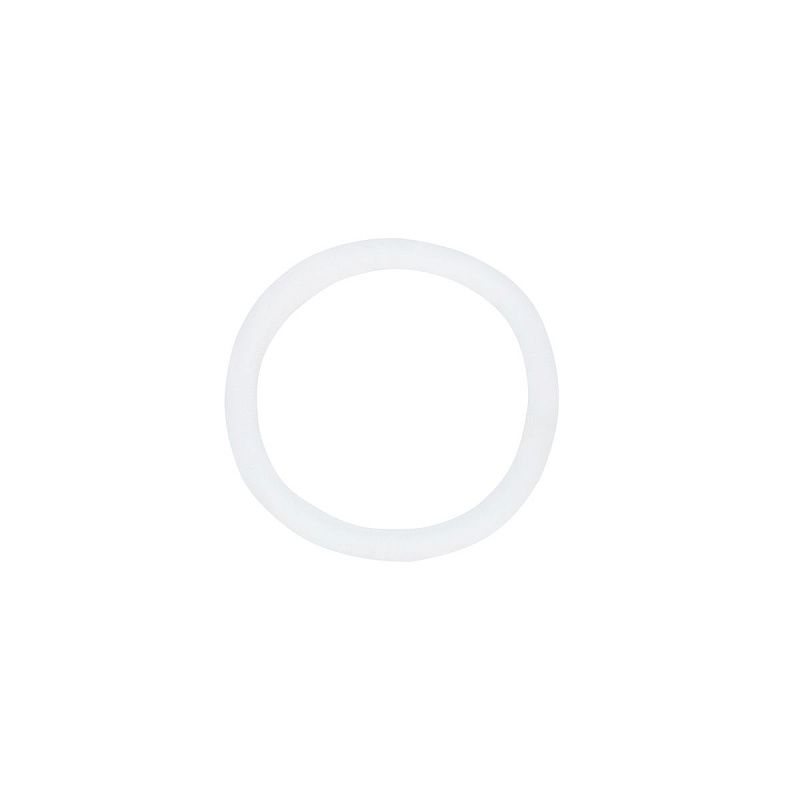 Резинки для волос MESHU "Essence thin", белые, 6шт., диаметр 4см, европодвес
