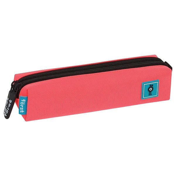 УЦЕНКА - Пенал мягкий 2 отделения, 200*40*45 Först "Coral pink", полиэстер (осн 352113)