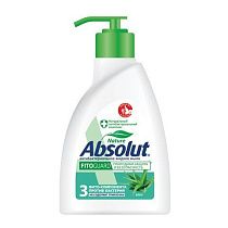 Мыло жидкое антибактериальное 250 мл ABSOLUT (Абсолют) "Алоэ", дозатор, не содержит триклозан, 5064, 5009, 5064 