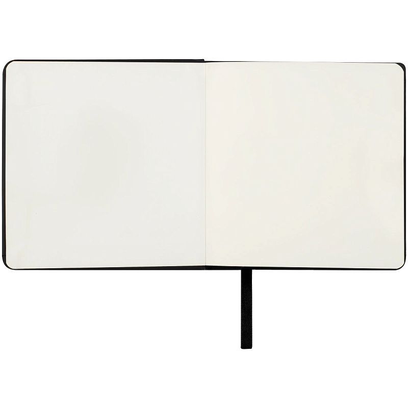 Скетчбук 80л., 120*120 Гамма "Студия", черный, твердая обложка, на резинке, слоновая кость, 140г/м2