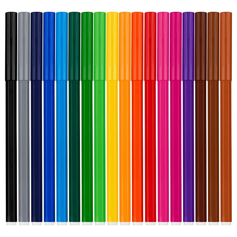 Фломастеры Centropen "Пингвины", 18цв., смываемые, картон, европодвес