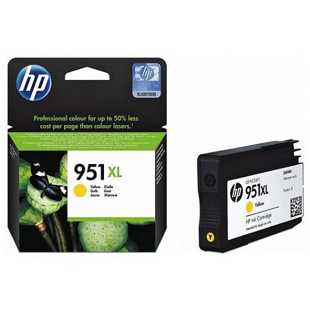 Картридж струйный HP (CN048AE) OfficeJet 8100/8600 №951XL, желтый, оригинальный 