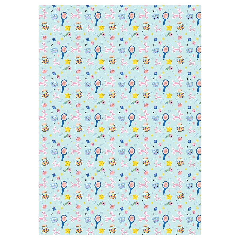 Упаковочная бумага глянц. 70*100см, MESHU "Stylish", 80 г/м2, ассорти, 5 дизайнов