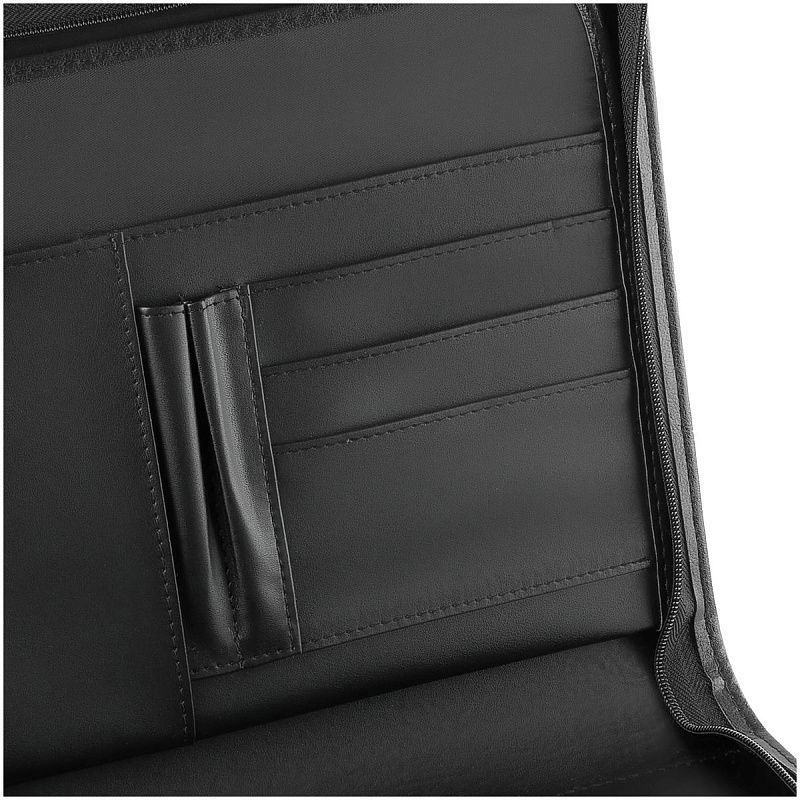 Папка деловая OfficeSpace "Valencia" кожзам., на молнии, зажим для бумаг 