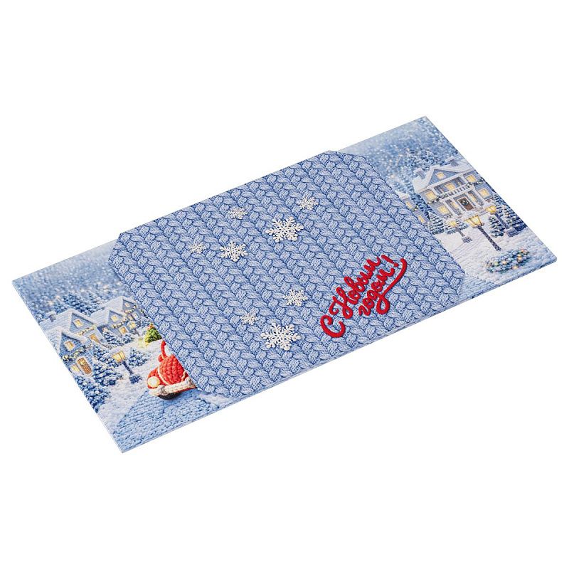 Коробка складная подарочная MESHU "Время чудес", (28*28*28см), с лентой